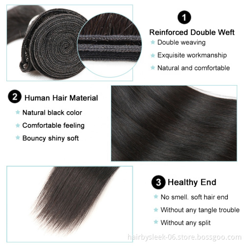 Rebecca 12A High Quality straight weave remy hair bundles raw virgin cuticle aligned 100 human hair Best human hair extension